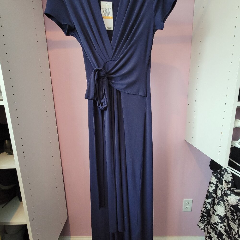 Michael Kors Navy Dress.  Size Small.  Wrap waist.